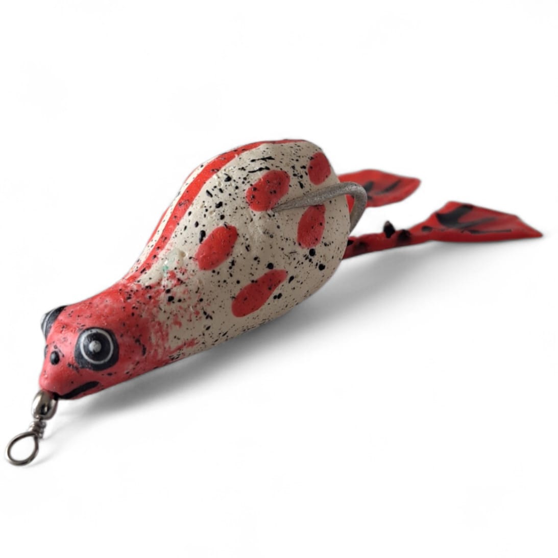 Kırmızı Benekli Silikon Kurbağa