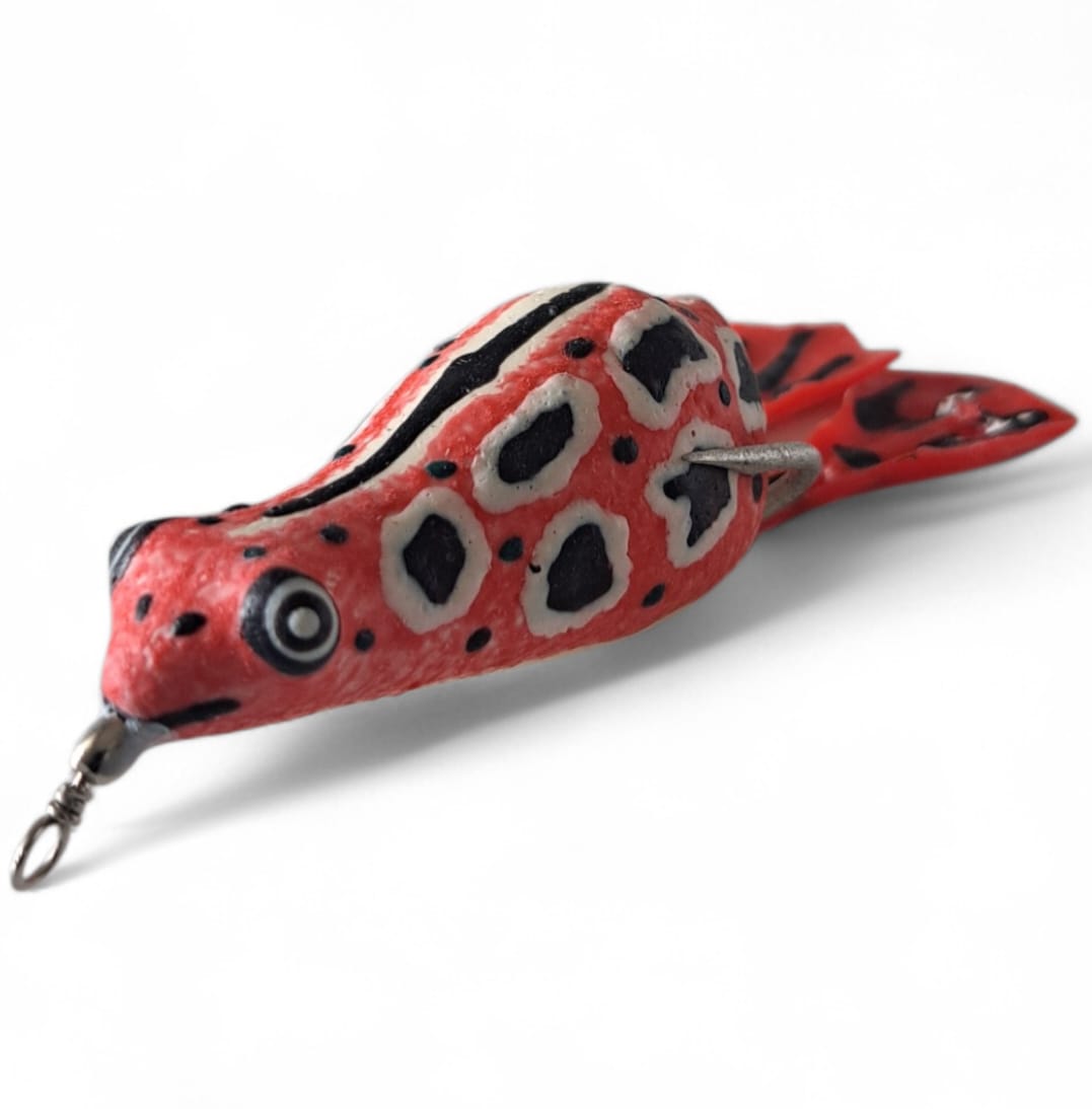 Kırmızı Benekli Silikon Kurbağa