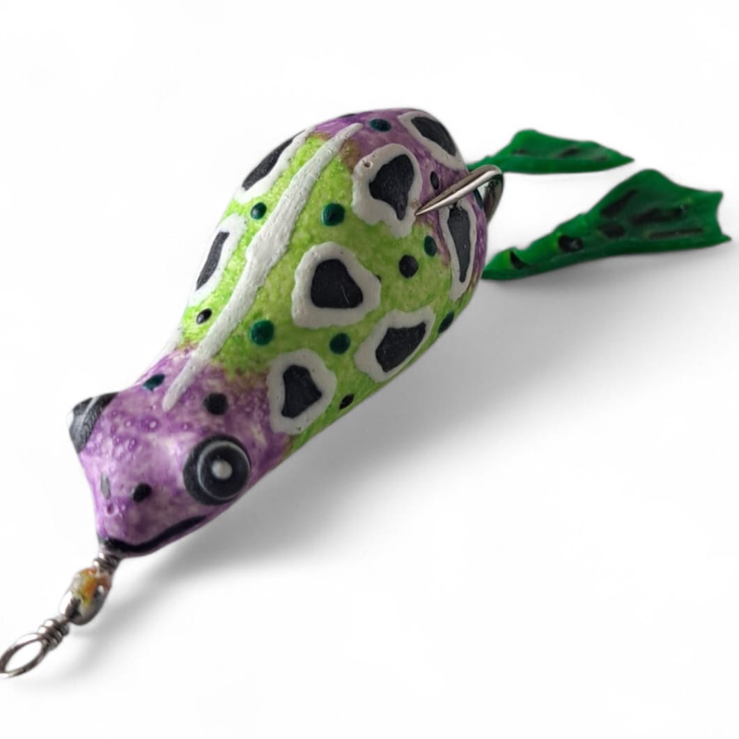 Mor-Yeşil Silikon Kurbağa