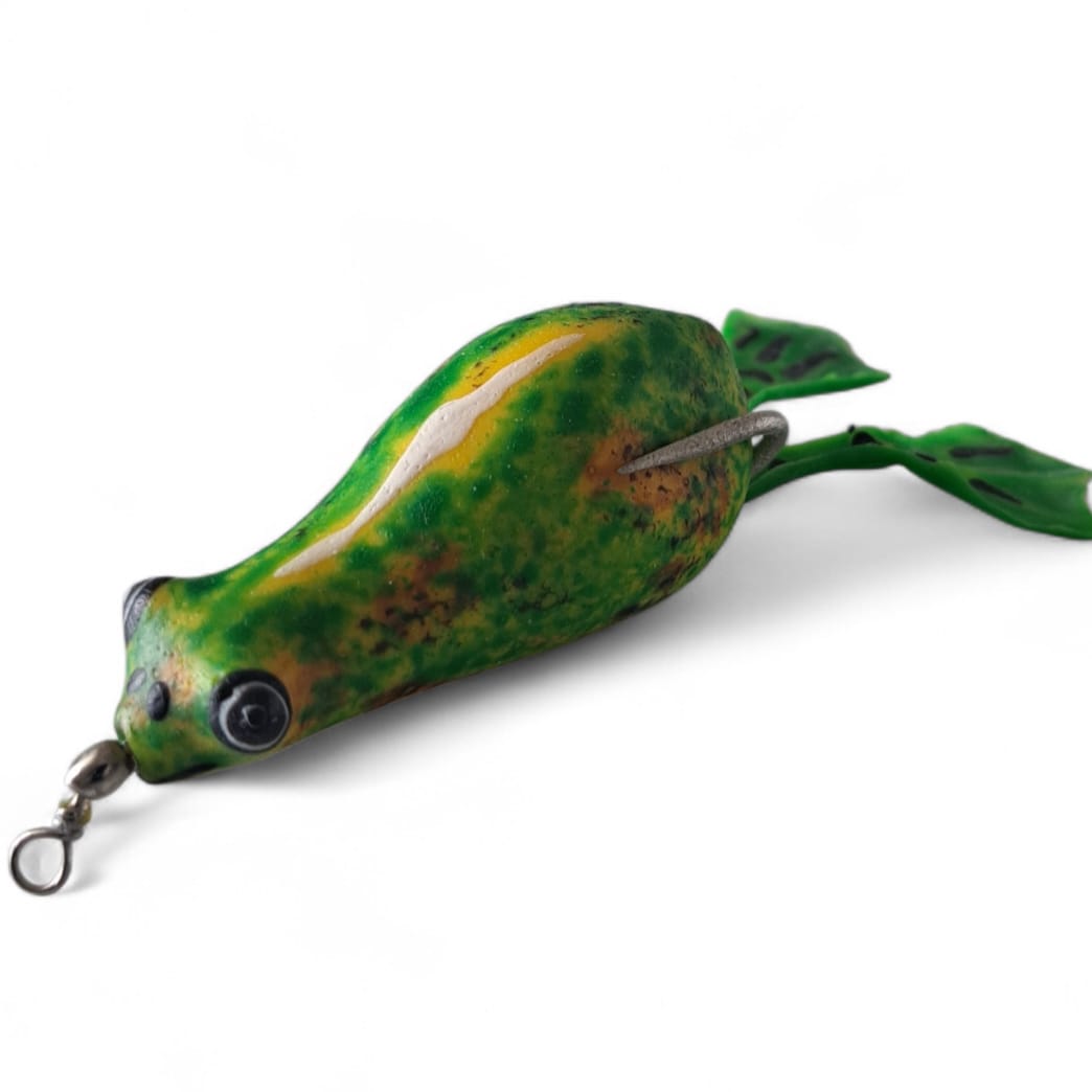 Kahverengi-Yeşil Silikon Kurbağa