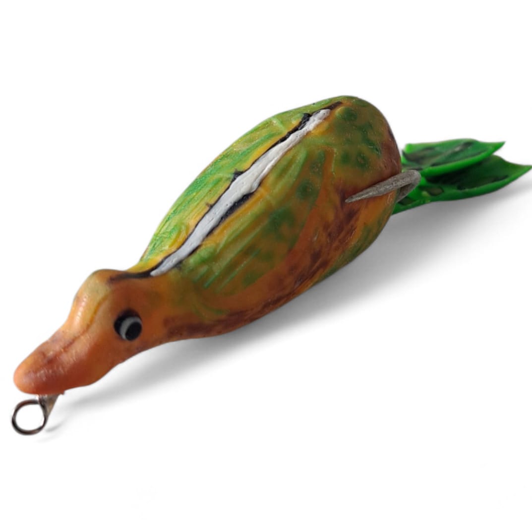 Turuncu-Yeşil Silikon Ördek