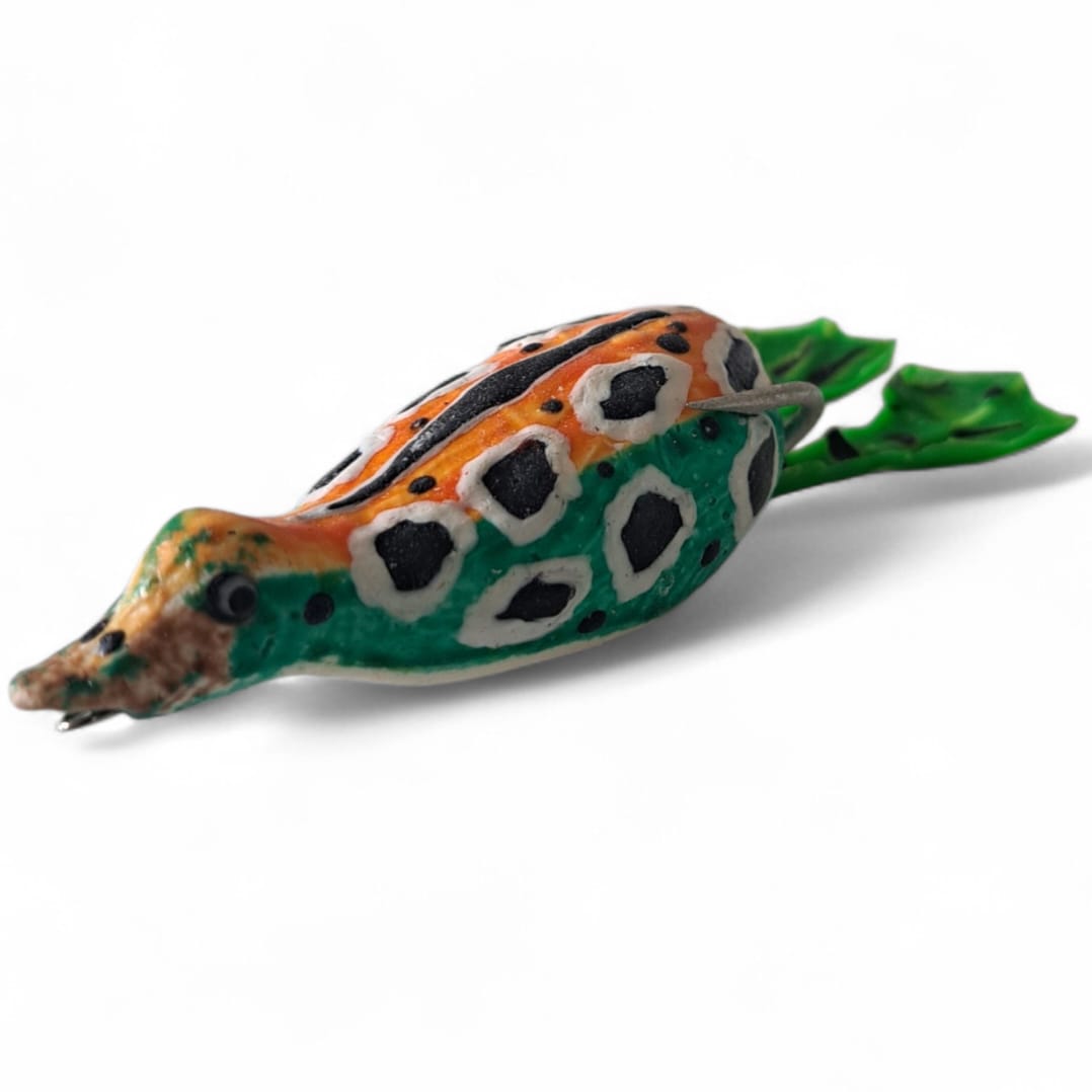 Turuncu-Turkuaz Silikon Ördek